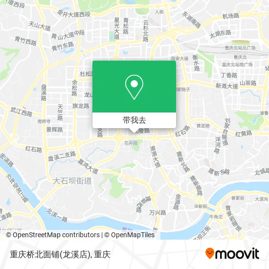 重庆桥北面铺(龙溪店)地图