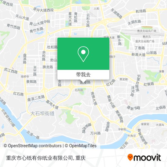 重庆市心纸有你纸业有限公司地图