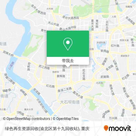 绿色再生资源回收(渝北区第十九回收站)地图