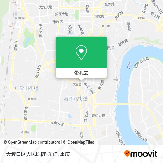 大渡口区人民医院-东门地图