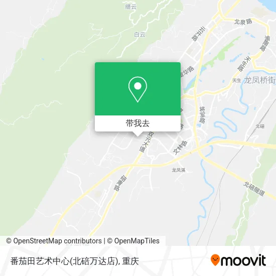 番茄田艺术中心(北碚万达店)地图