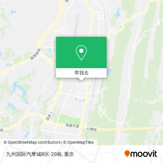 九州国际汽摩城B区-20栋地图