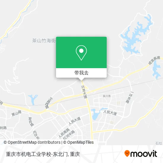 重庆市机电工业学校-东北门地图