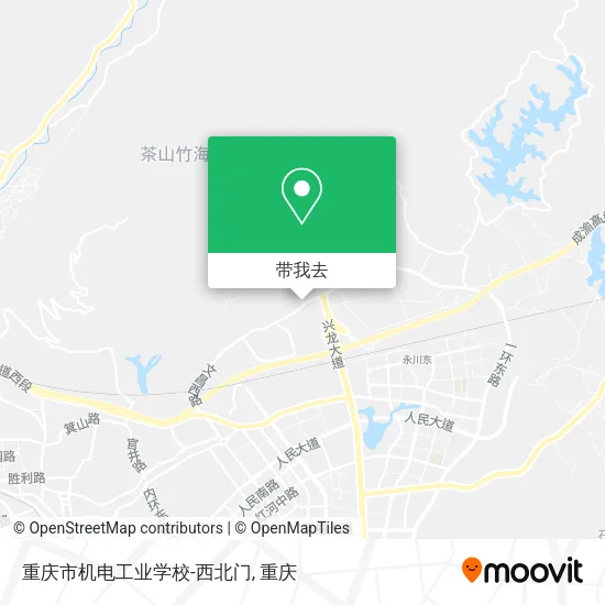 重庆市机电工业学校-西北门地图