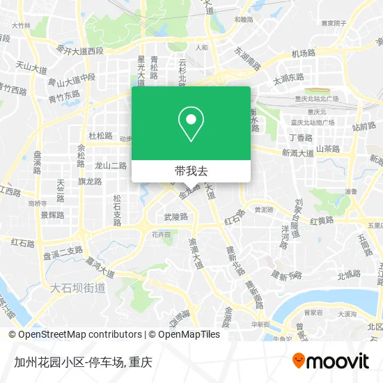 加州花园小区-停车场地图