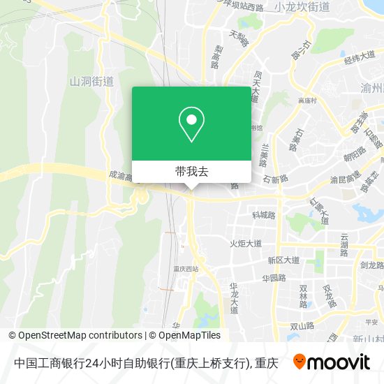 中国工商银行24小时自助银行(重庆上桥支行)地图