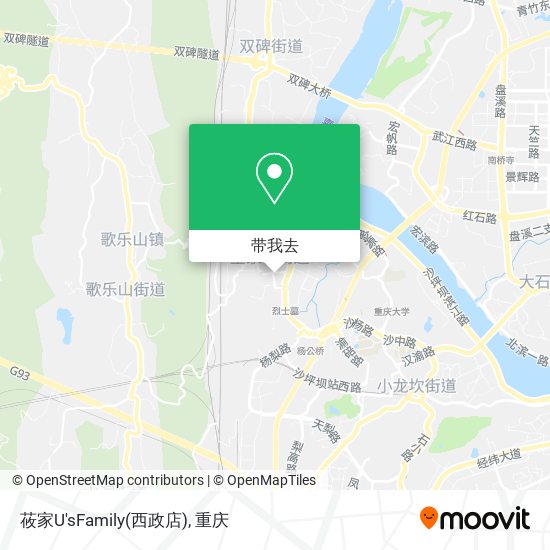 莜家U'sFamily(西政店)地图