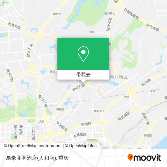 易豪商务酒店(人和店)地图
