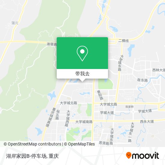 湖岸家园B-停车场地图