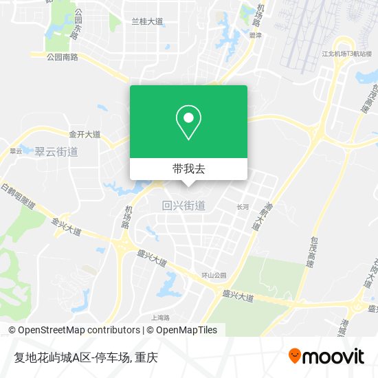 复地花屿城A区-停车场地图