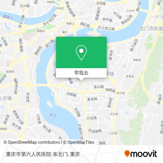重庆市第六人民医院-东北门地图