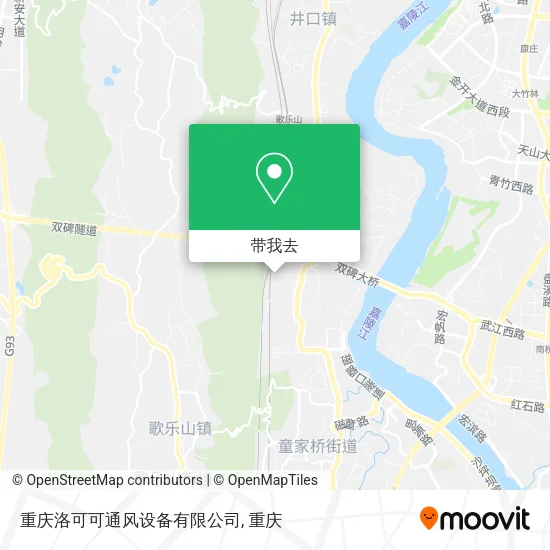 重庆洛可可通风设备有限公司地图