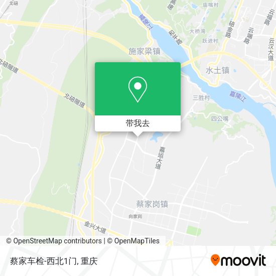 蔡家车检-西北1门地图