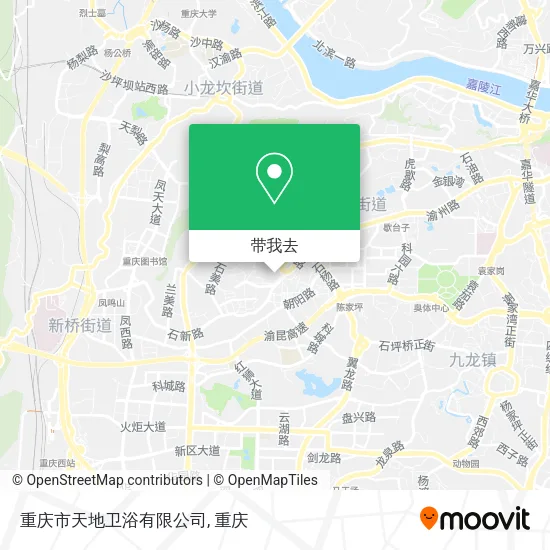 重庆市天地卫浴有限公司地图