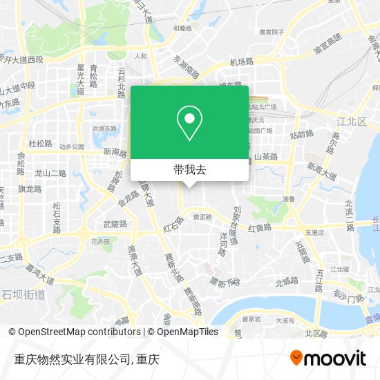 重庆物然实业有限公司地图