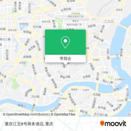 重庆江北8号商务酒店地图