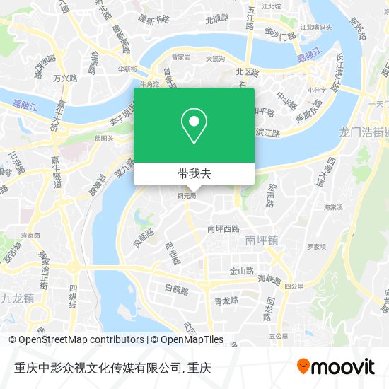 重庆中影众视文化传媒有限公司地图