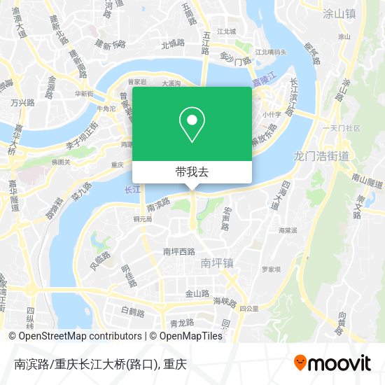 南滨路/重庆长江大桥(路口)地图