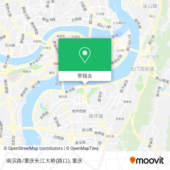 南滨路/重庆长江大桥(路口)地图