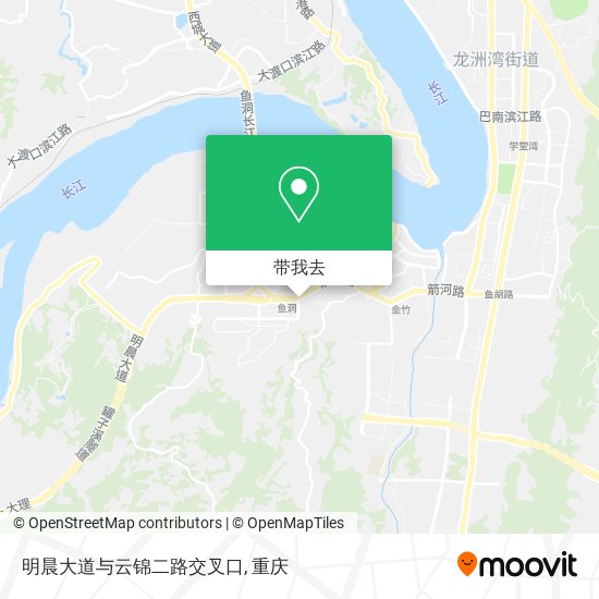 明晨大道与云锦二路交叉口地图