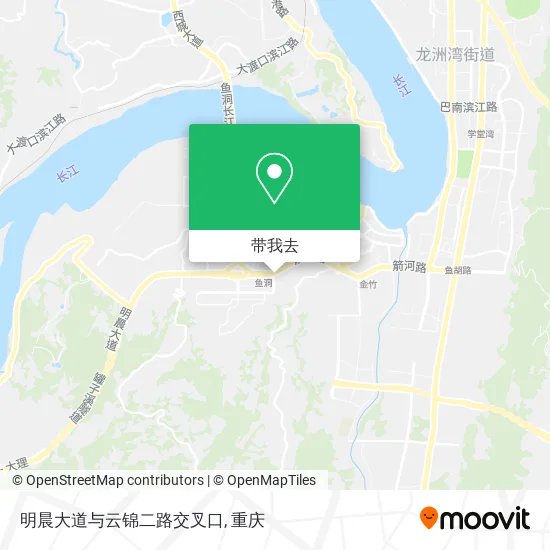 明晨大道与云锦二路交叉口地图