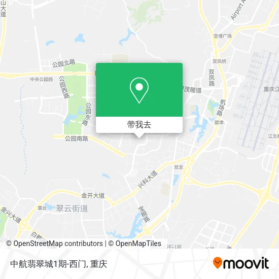 中航翡翠城1期-西门地图