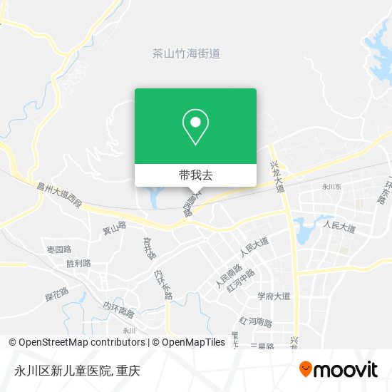永川区新儿童医院地图