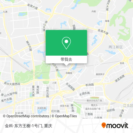 金科·东方王榭-1号门地图