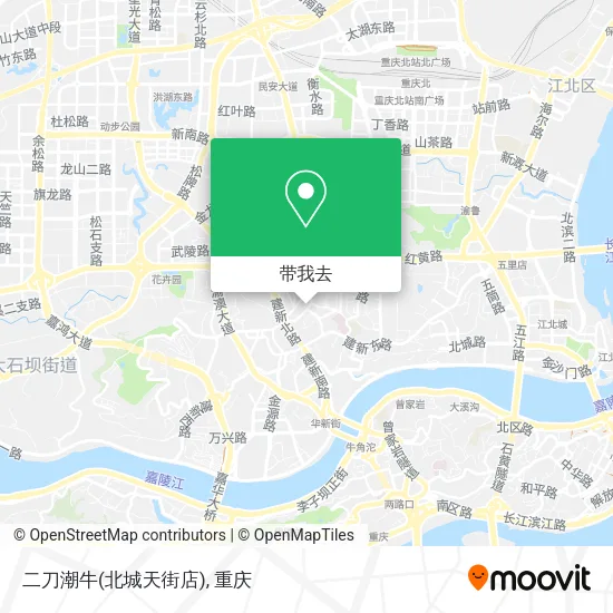 二刀潮牛(北城天街店)地图
