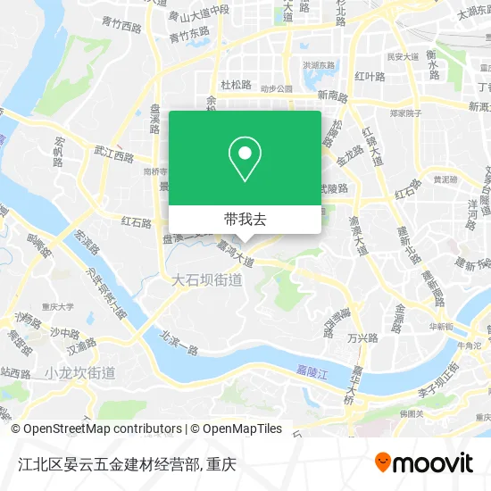 江北区晏云五金建材经营部地图