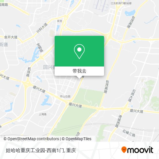 娃哈哈重庆工业园-西南1门地图