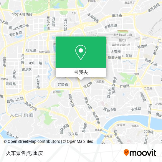 火车票售点地图