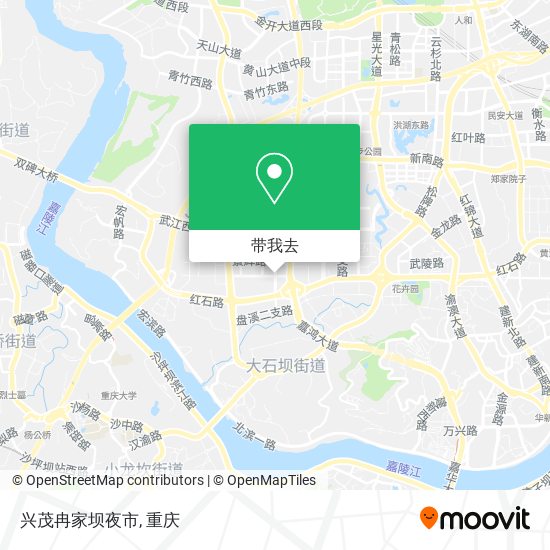 兴茂冉家坝夜市地图