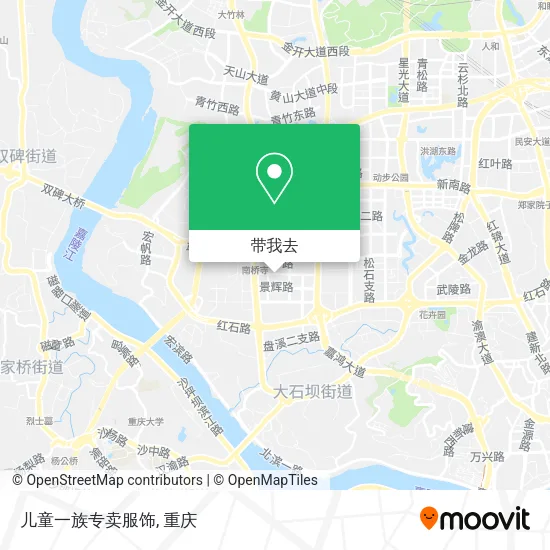 儿童一族专卖服饰地图