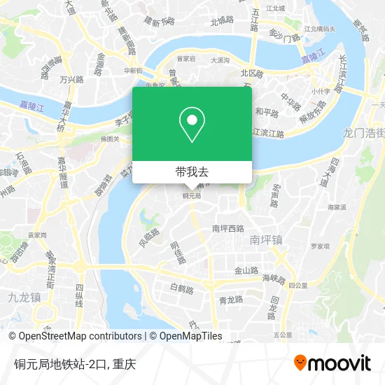 铜元局地铁站-2口地图