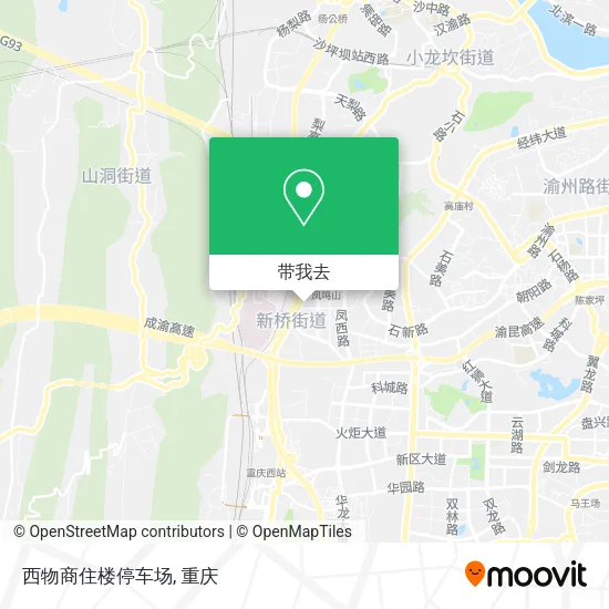 西物商住楼停车场地图
