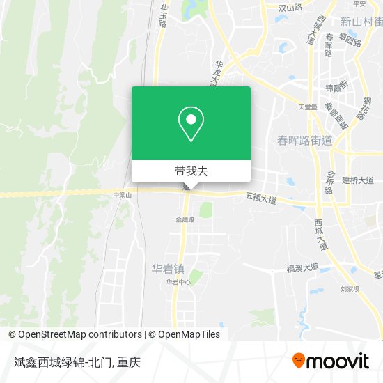 斌鑫西城绿锦-北门地图