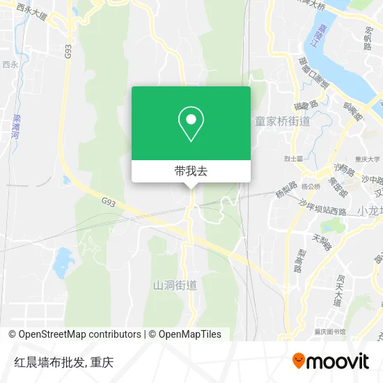 红晨墙布批发地图