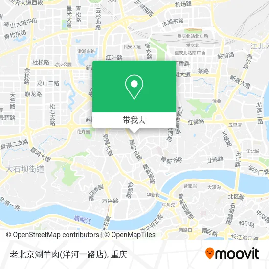 老北京涮羊肉(洋河一路店)地图