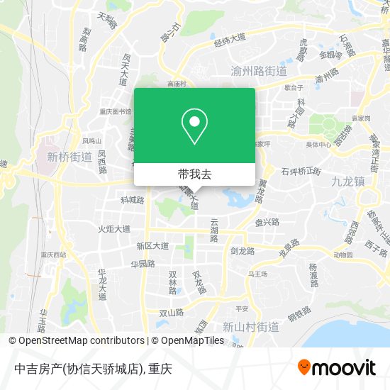 中吉房产(协信天骄城店)地图
