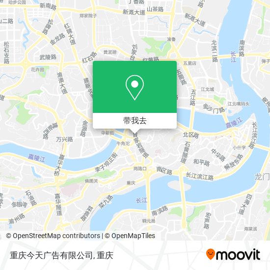 重庆今天广告有限公司地图