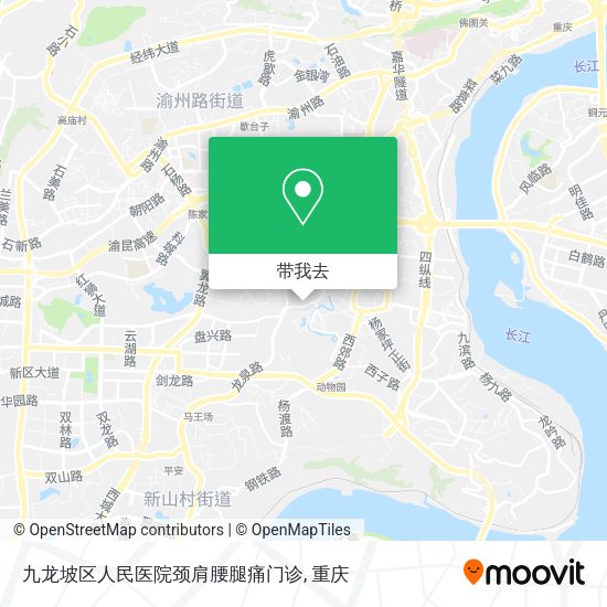 九龙坡区人民医院颈肩腰腿痛门诊地图