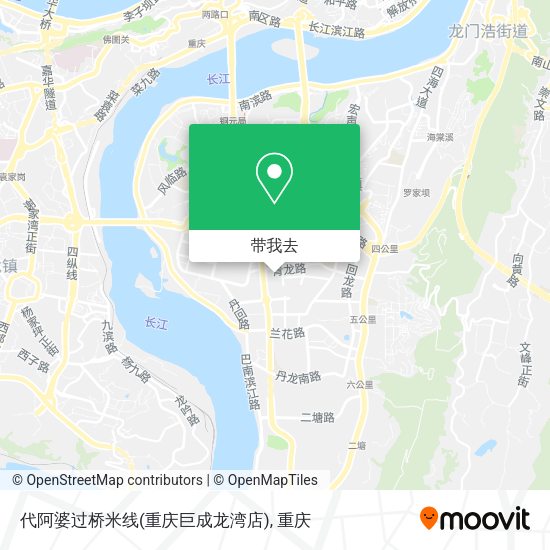 代阿婆过桥米线(重庆巨成龙湾店)地图