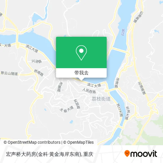 宏声桥大药房(金科·黄金海岸东南)地图