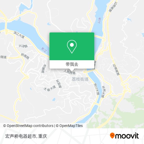 宏声桥电器超市地图