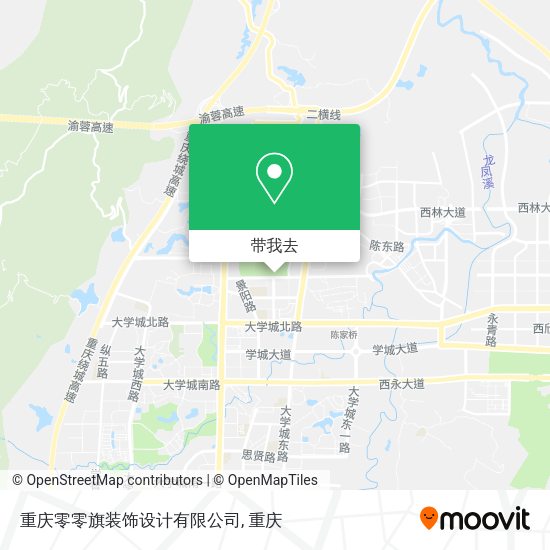 重庆零零旗装饰设计有限公司地图