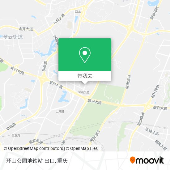 环山公园地铁站-出口地图