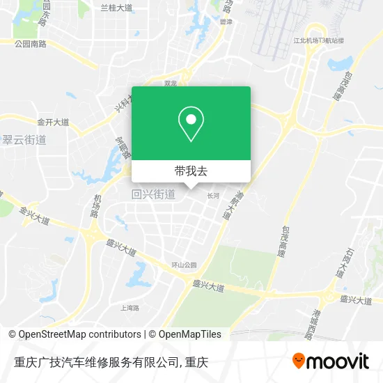 重庆广技汽车维修服务有限公司地图