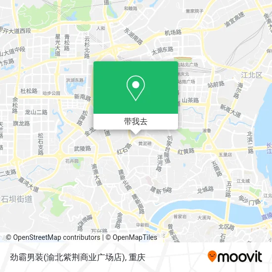 劲霸男装(渝北紫荆商业广场店)地图