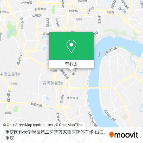 重庆医科大学附属第二医院万家燕医院停车场-出口地图